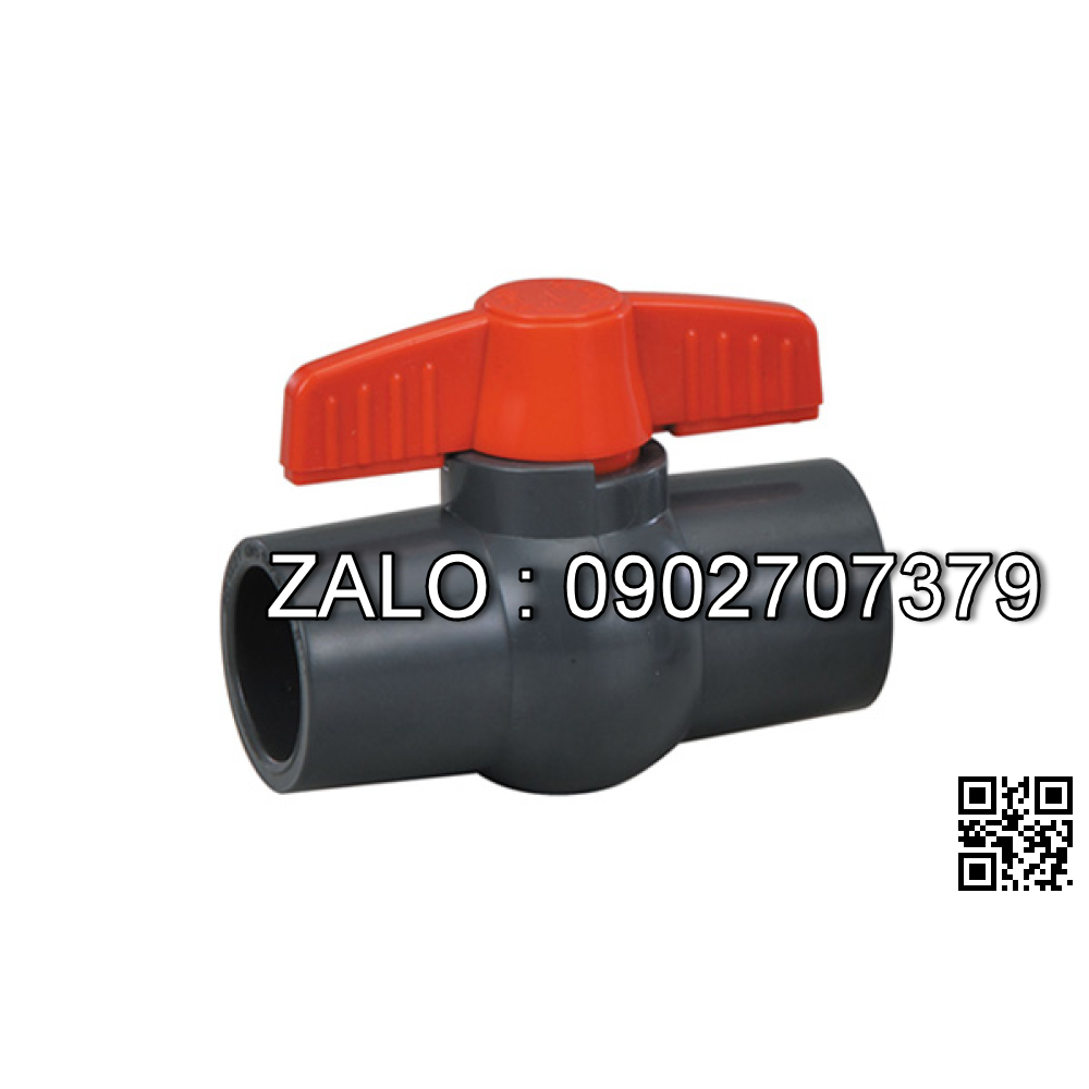 Van khóa nước nhựa tay vặn nước nhựa màu đỏ 49 STROMAN