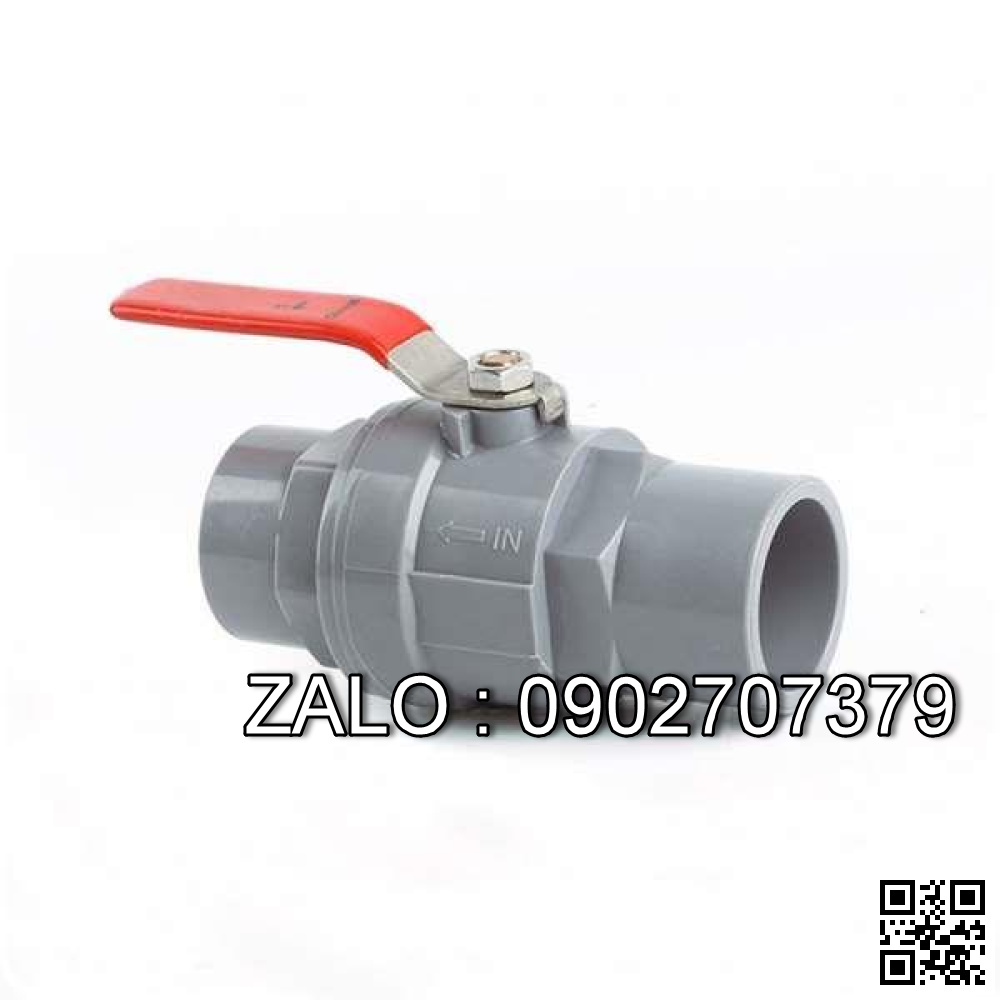 Van khóa nước nhựa tay vặn Inox màu trắng 49 Đệ Nhất