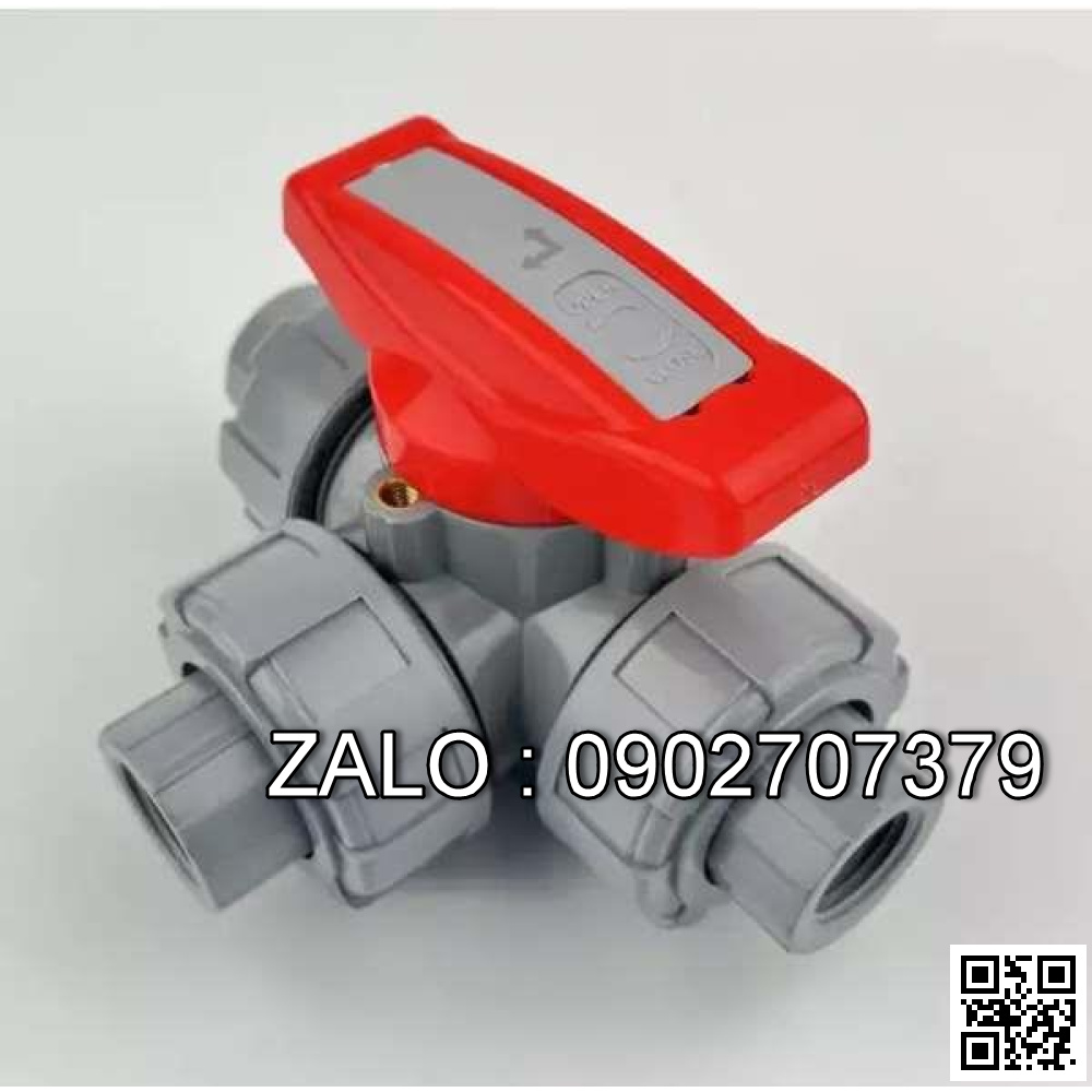 Van bi nhựa lắp ren trong 3 ngã DN300