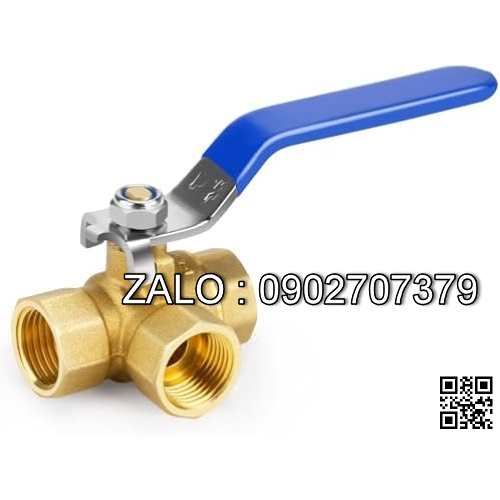 Van bi thau lắp ren trong 3 ngã DN50