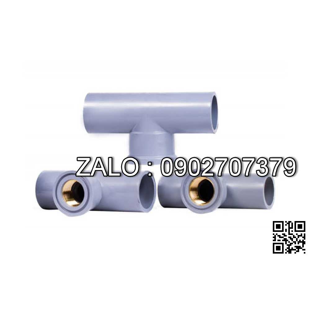 Tê nhựa giảm Răng trong thau T RT 34/21 Đệ Nhất