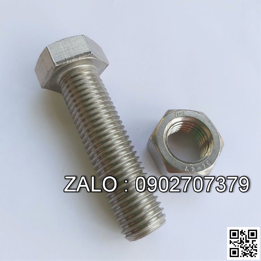 Bulong inox 304 M7x70