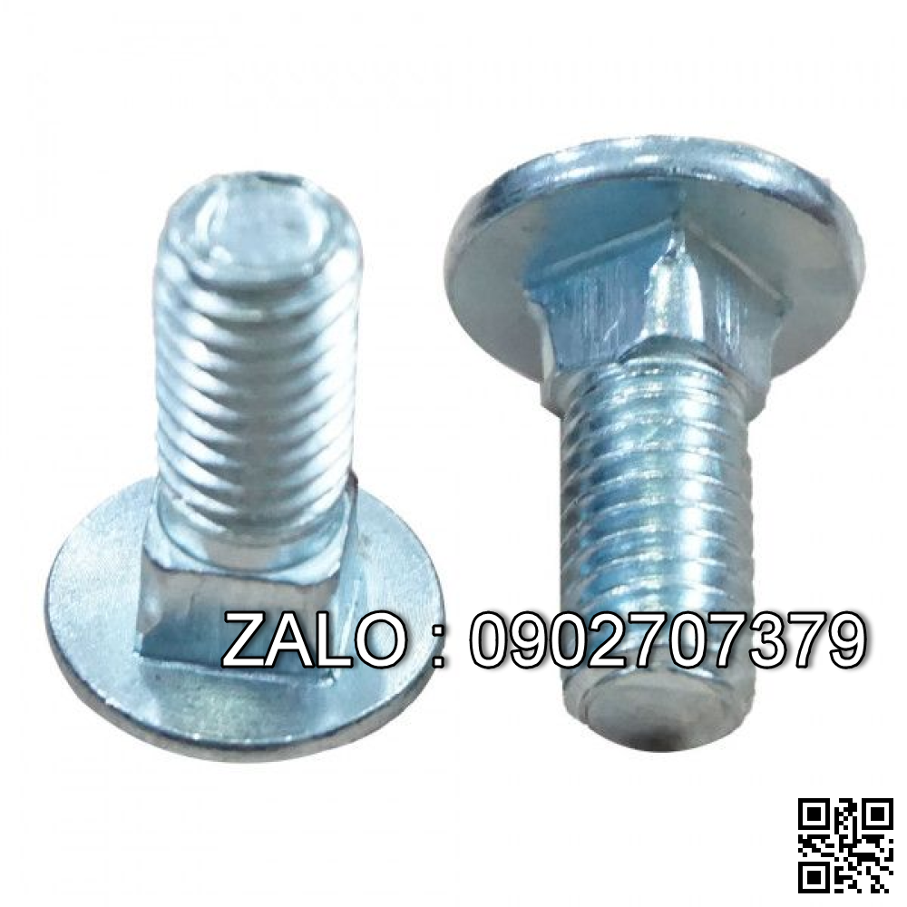 Bulong cổ vuông thép mạ kẽm M22x15