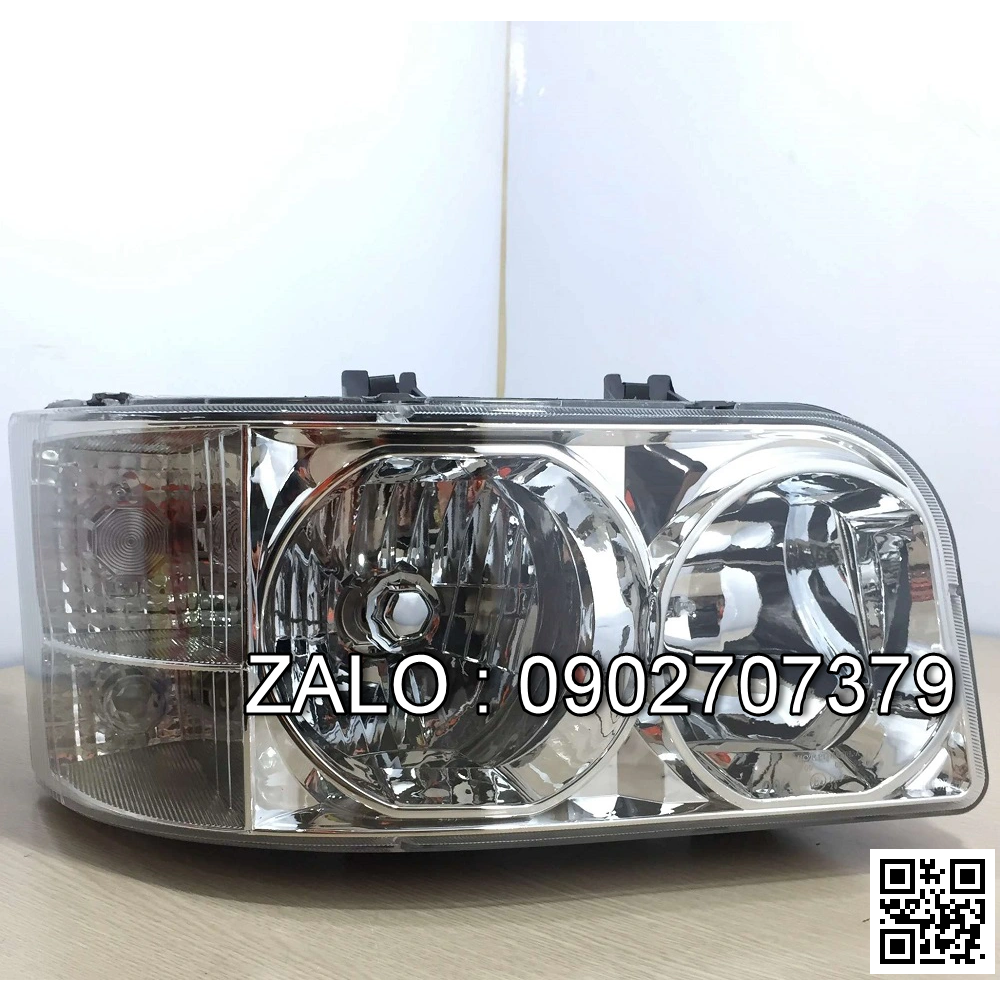 Đèn pha xe tải Jac 15 tấn HFC1253KR1, Trái phải khác nhau, 24V, bóng Halogen