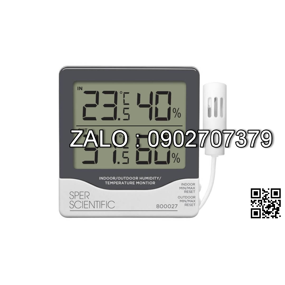 Nhiệt ẩm kế điện tử 800027