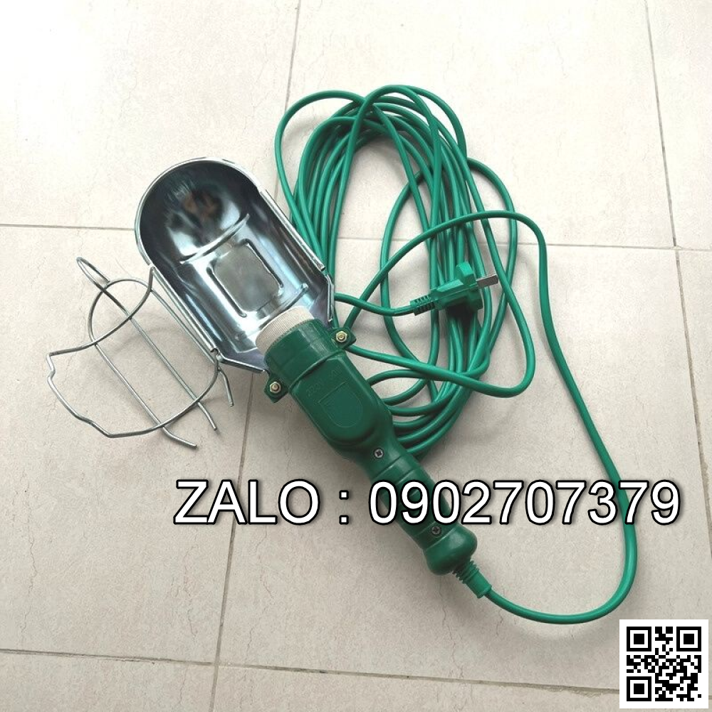 Đèn soi sáng sửa chữa trong gara dùng điện 220v có chụp rọi 