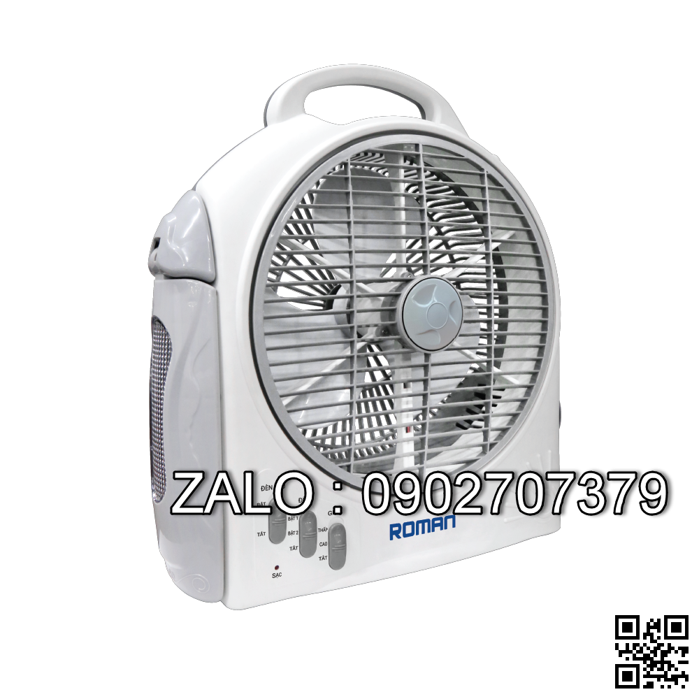 Quạt tích điện, quạt sạc điện có đèn LED✓2 pin
