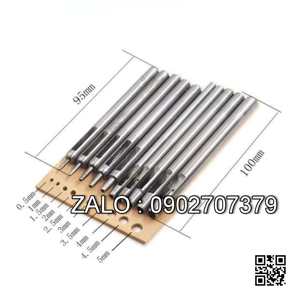 Bộ đục lỗ tròn 10 size 