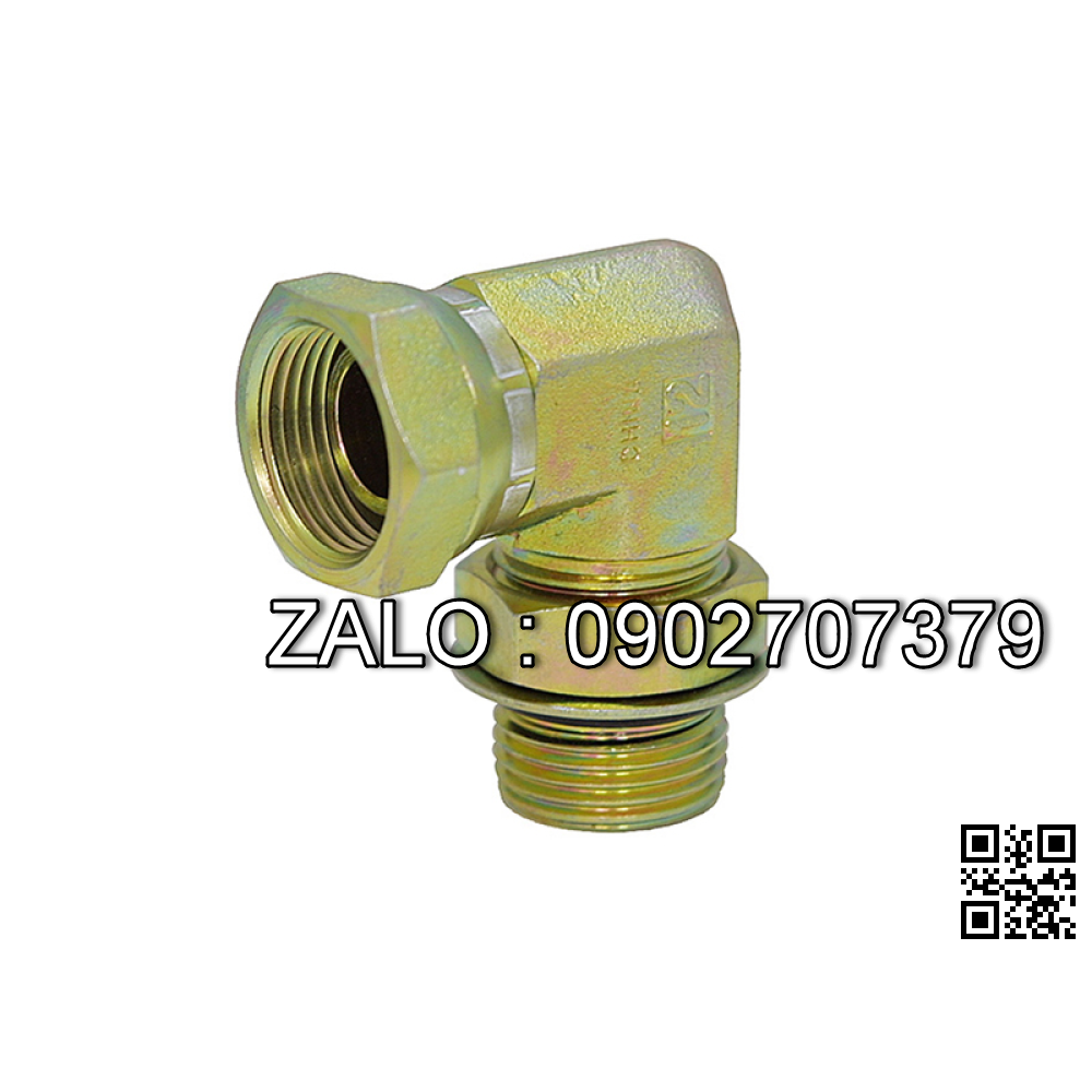 Đầu rắc co nối ống thủy lực dạng ren (cong 90 độ)