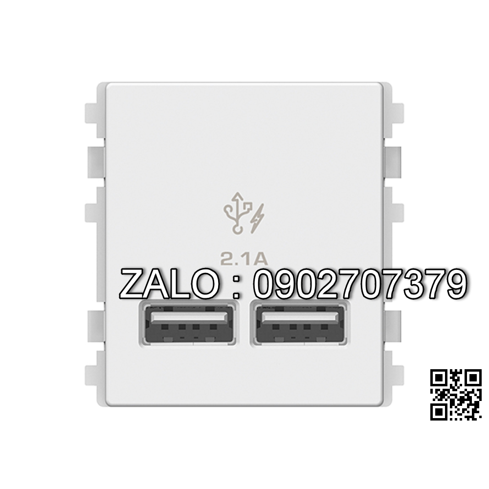 Ổ cắm USB Schneider Zencelo A 8432USB_WE (Màu trắng)