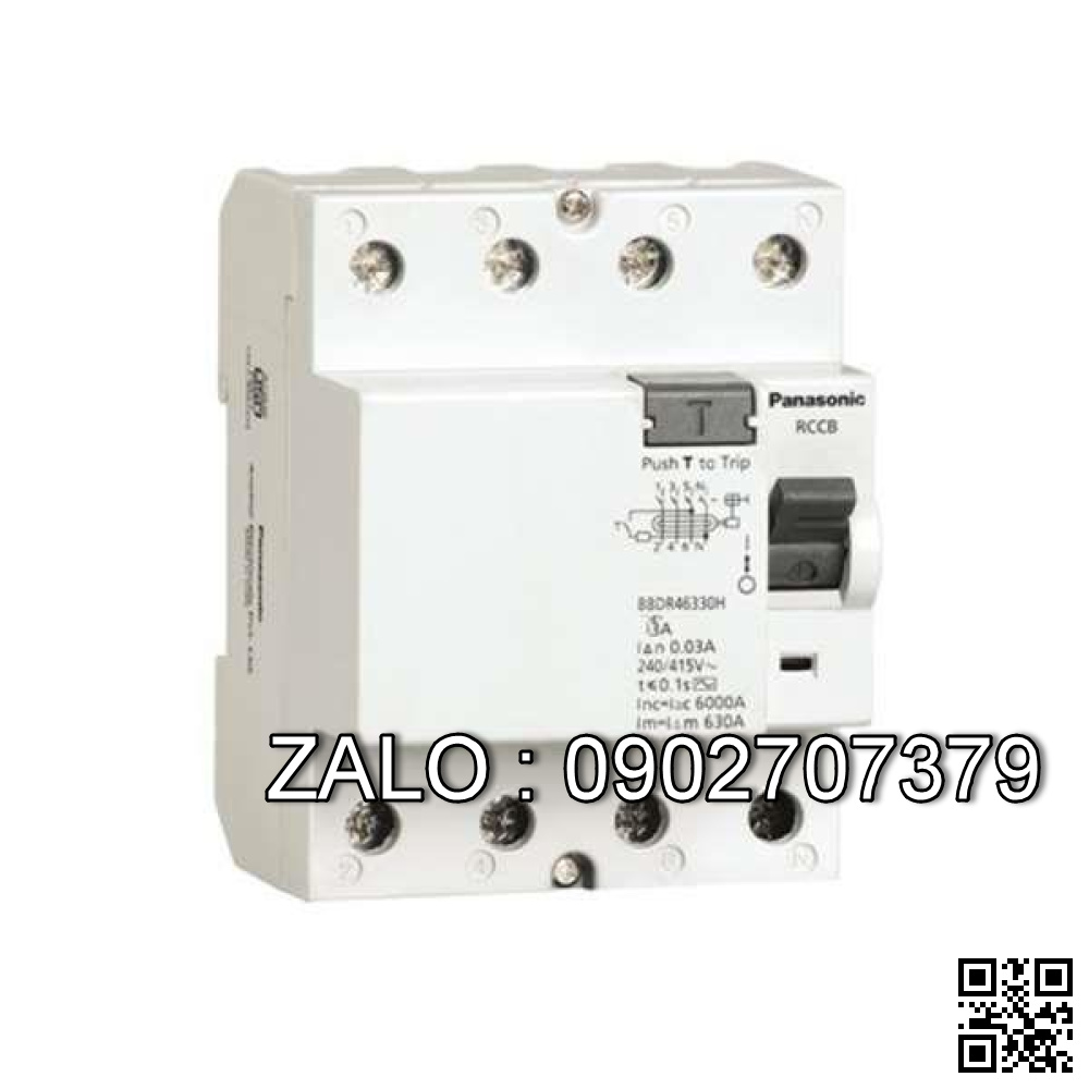 Cầu dao chống rò RCCB 4P 32A 30mA Panasonic BBDR43230HV