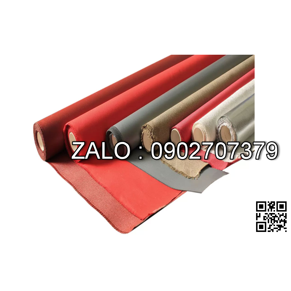 Vải Chịu Nhiệt 0.18Mm - 0.22Mm Có Mặt Keo Màu Nâu