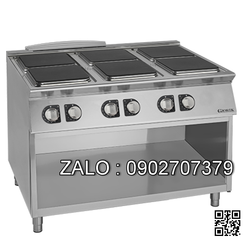 Bếp Âu 6 họng mặt vuông dùng điện Giorik CE76QG