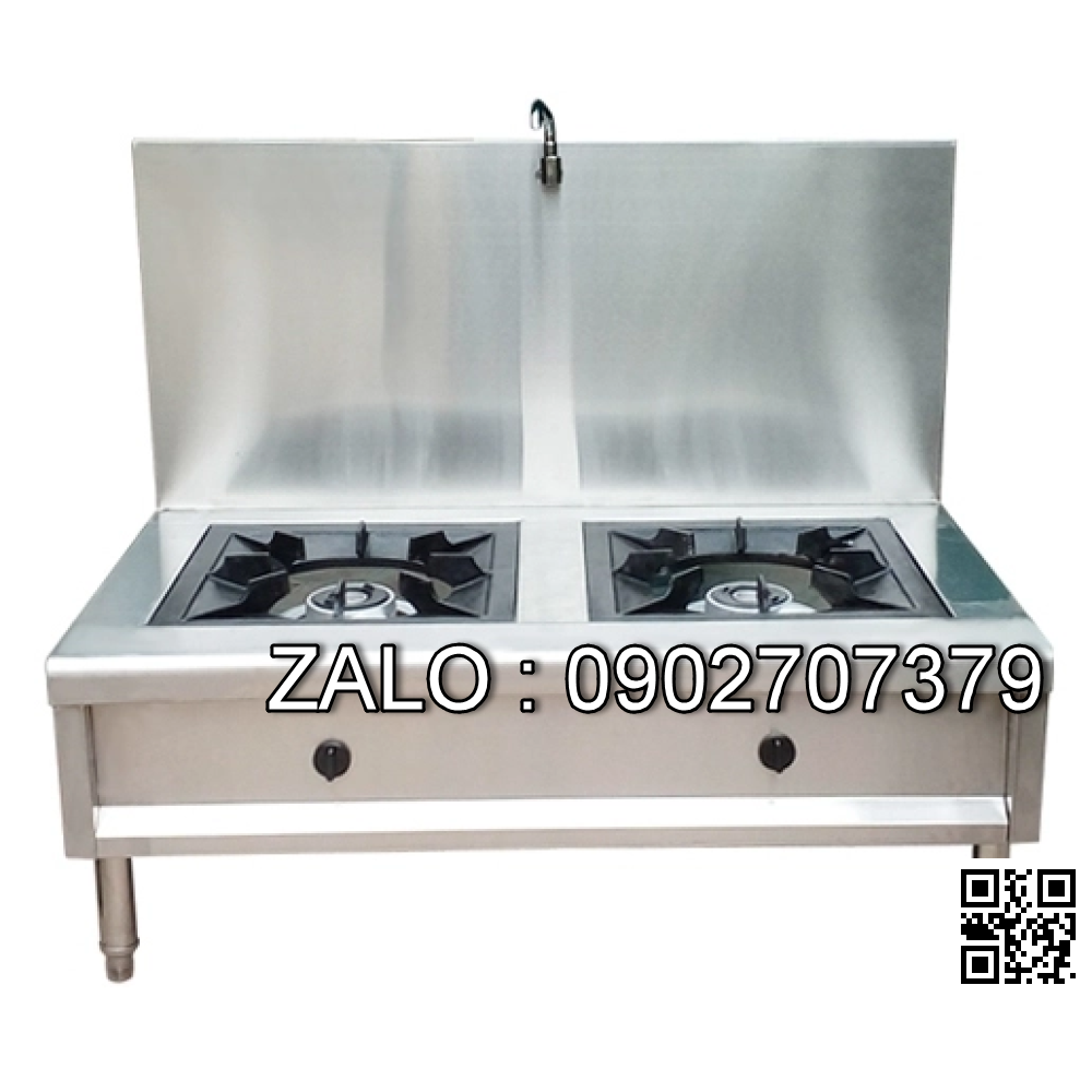 Bếp Á Okasu 2 Họng 1 Vòi Nước BA-2H1V