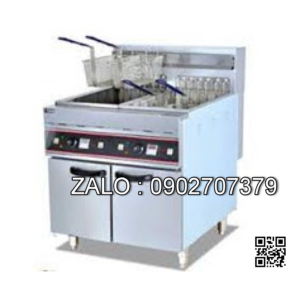 Bếp chiên nhúng dùng điện 2 hố 4 rổ 56L DF-26-2
