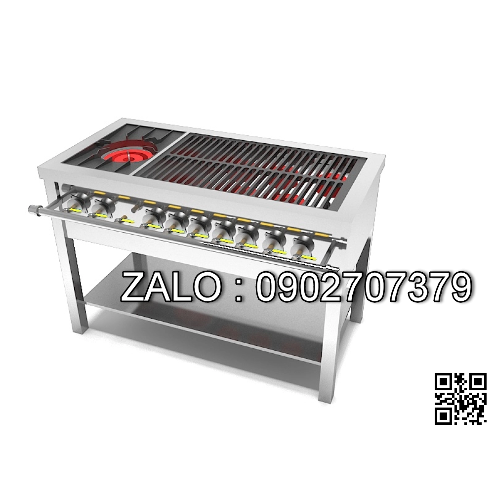 Bếp ga 1500mm / 4 họng to