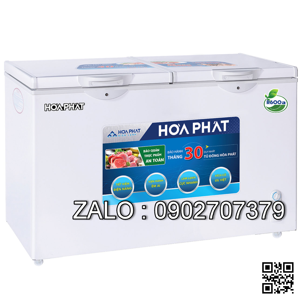 Tủ đông HCF-505S2PĐ2 205L 2 ngăn dàn đồng