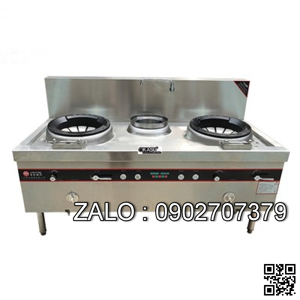 Bếp á Okasu họng đất 2 họng 1 bầu nước (loại dài 1.8m)