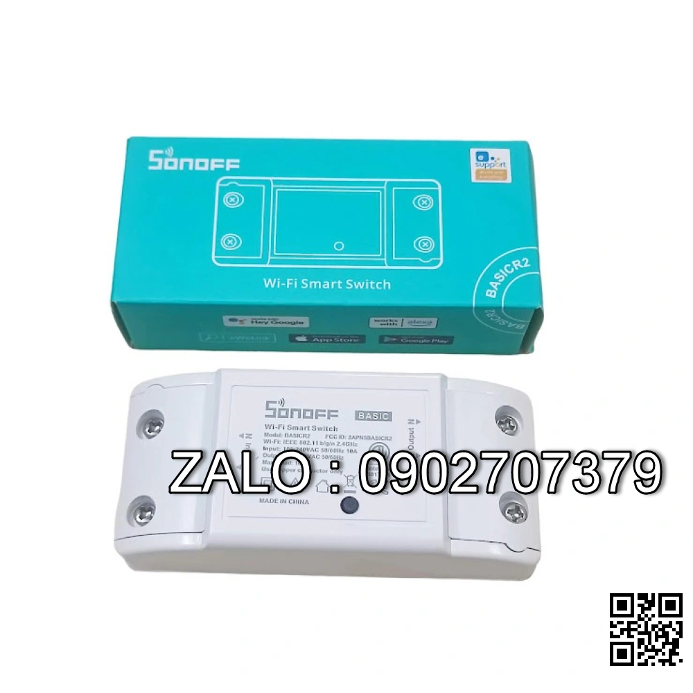 Công Tắc Tắt Mở Điện Thông Minh Sonoff Basic Điều Khiển Bằng Điện Thoại