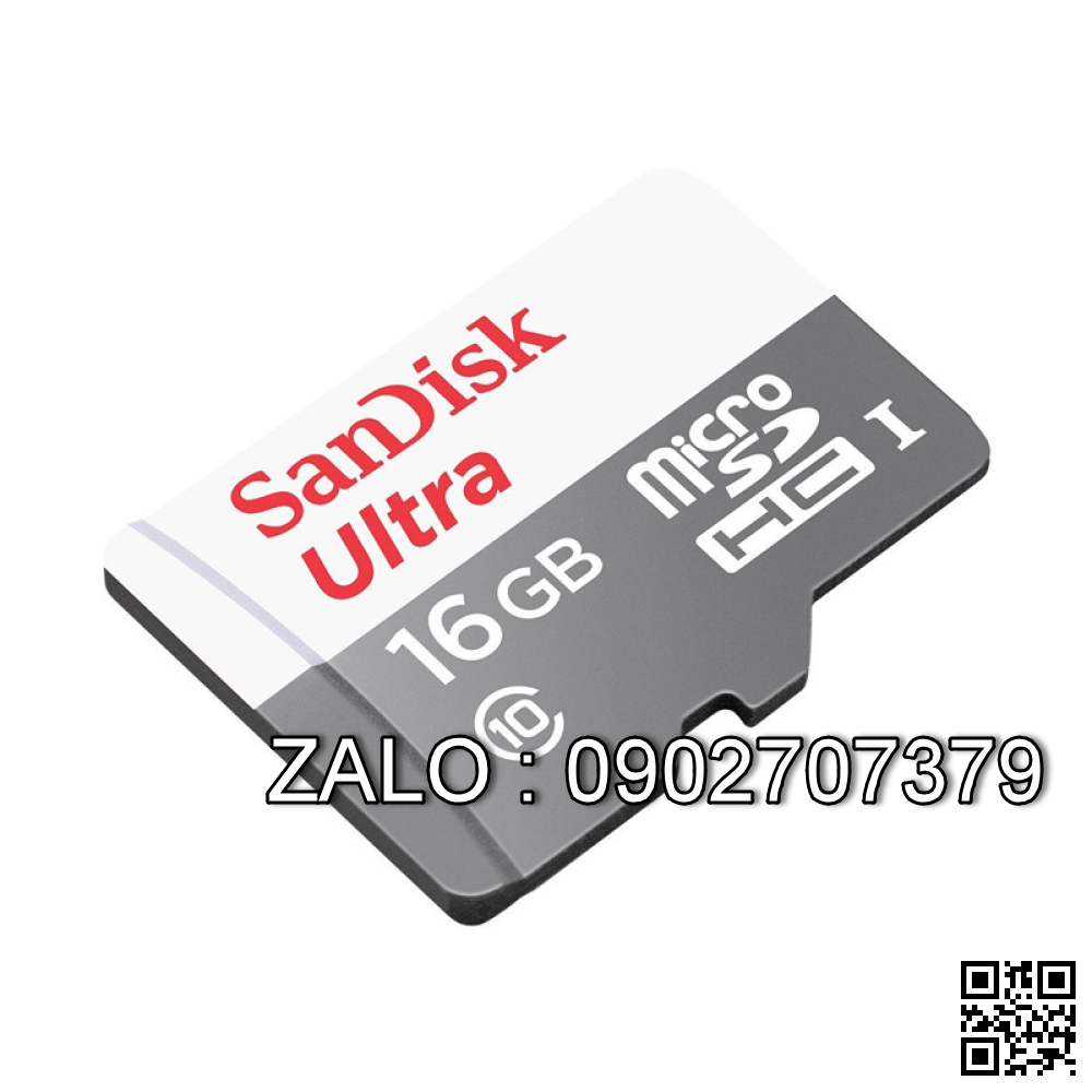 Thẻ Nhớ MicroSD Sandisk 16G - 100Mb/S Class 10 Box