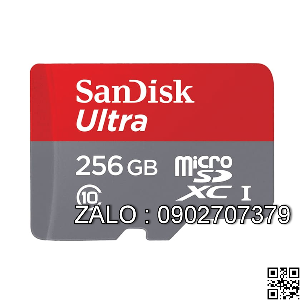 Thẻ Nhớ MicroSD Sandisk 256G 120Mb/S Class 10 Box