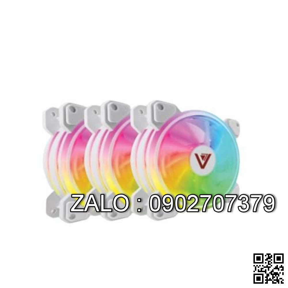 Kit VSP V308C + 3 Fan Led ARGB (Màu Trắng)