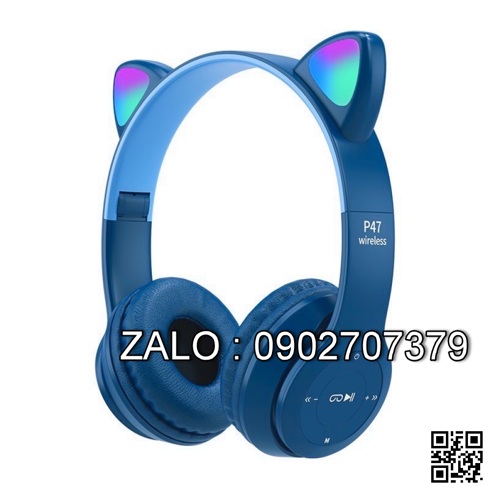 Tai Nghe Chụp Mèo Bluetooth P47M