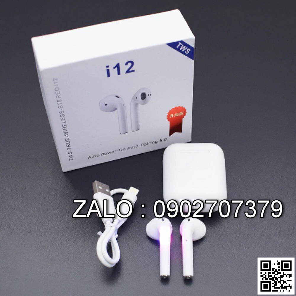 Tai Nghe Điện Thoại Bluetooth I12 Airpods (2 Tai)