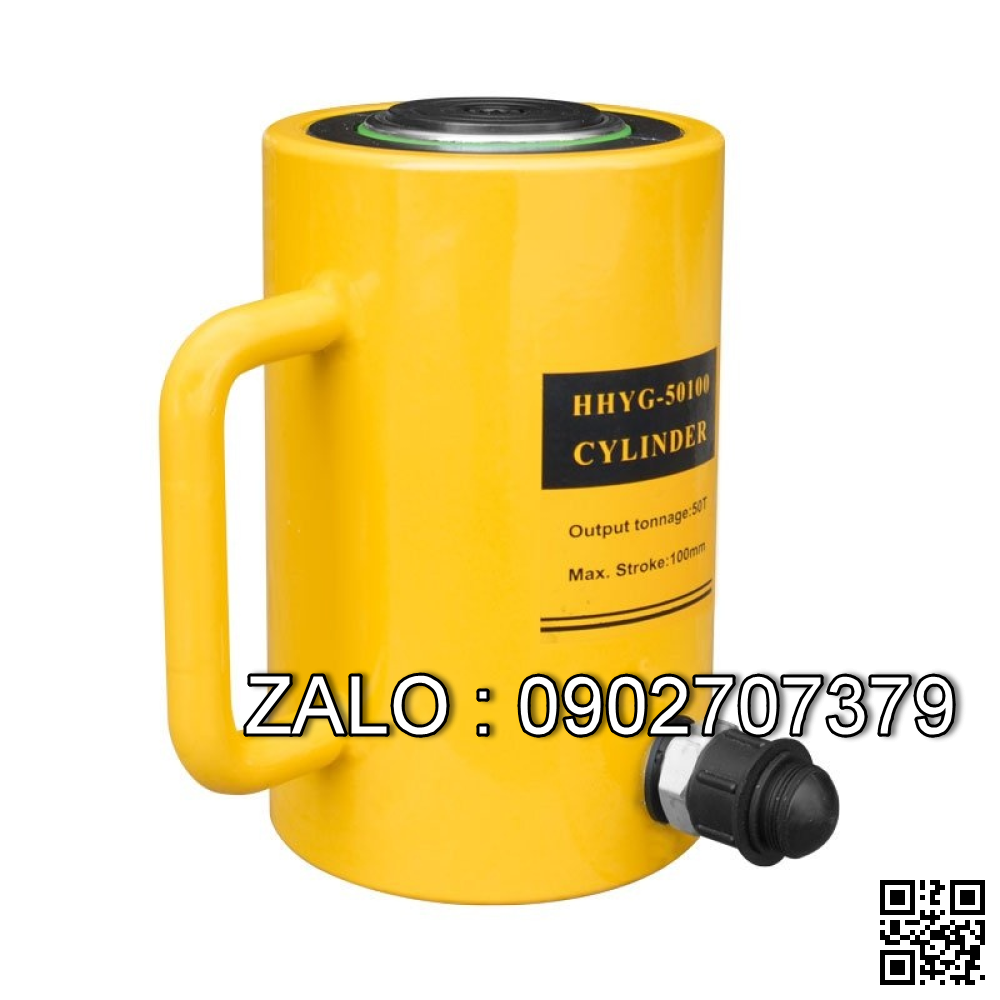Kích thủy lực 1 chiều bằng nhôm 50 tấn, 100mm TLP HHYG-50100L