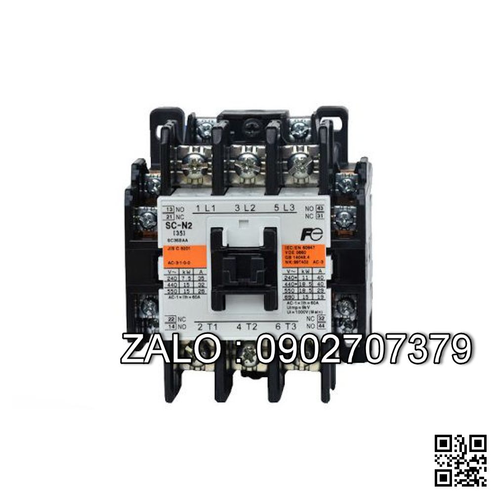 Contactor Fuji SC-N2/G 24VDC 40A 18.5kW 2NO+2NC