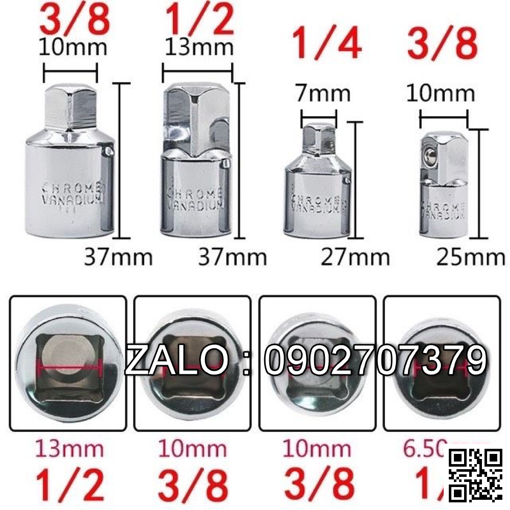 Đầu nối khẩu TOP 25mm