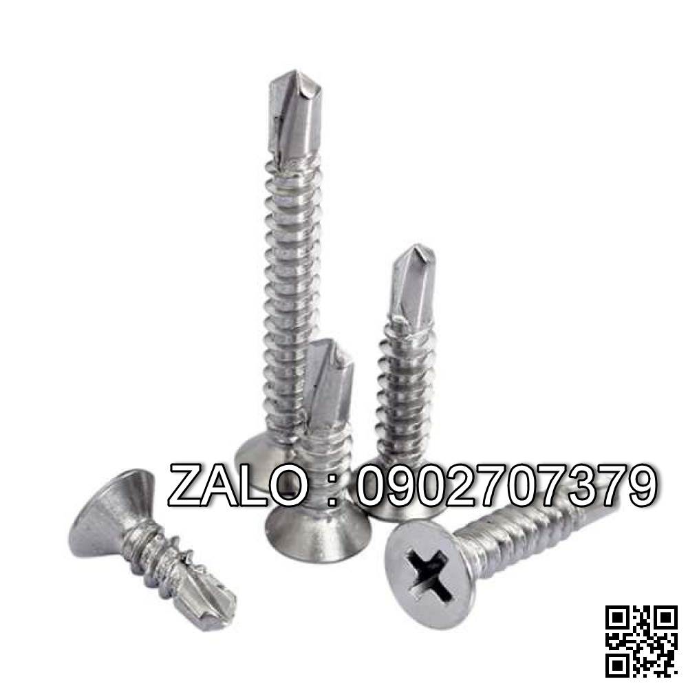 Vít máy Inox đầu bằng M5 8 mm - 50Chiếc/Gói