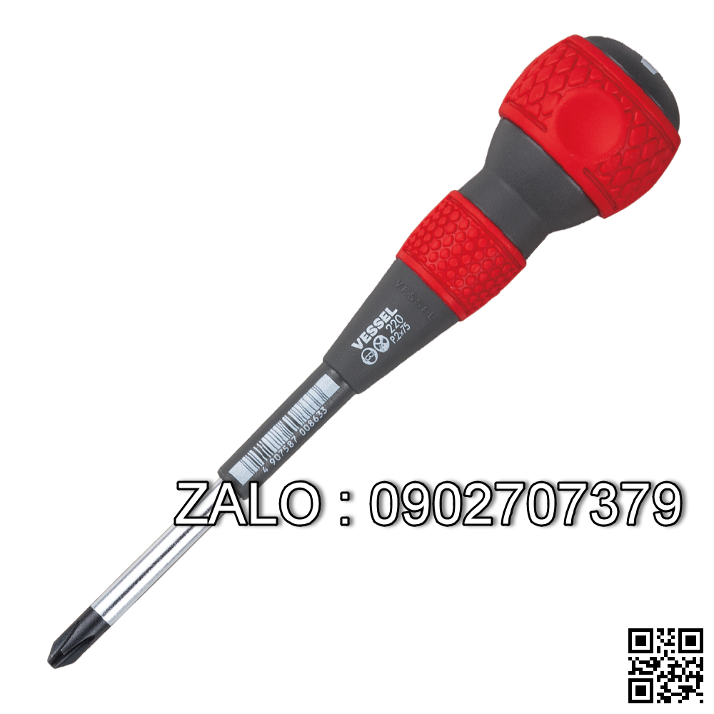 Tuốc nơ vít TOPTUL cán nhựa chống trơn hoa
thị(torx) T30x125 FEAB3013