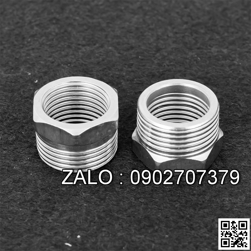 Cà rá ren ngoài , ren trong Inox 304 3/8