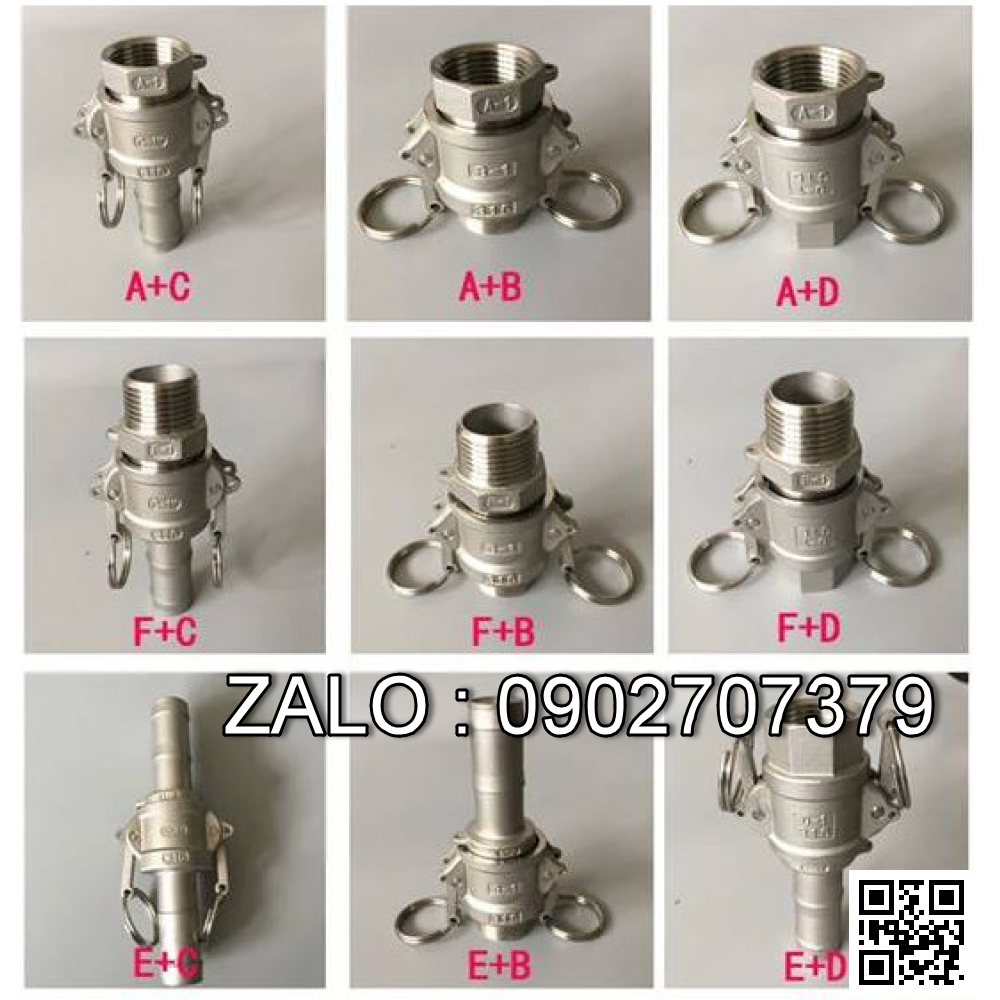 Khớp nối nhanh ống khí nén OD12mm NIZEN - Đầu đực(male) chuẩn PP