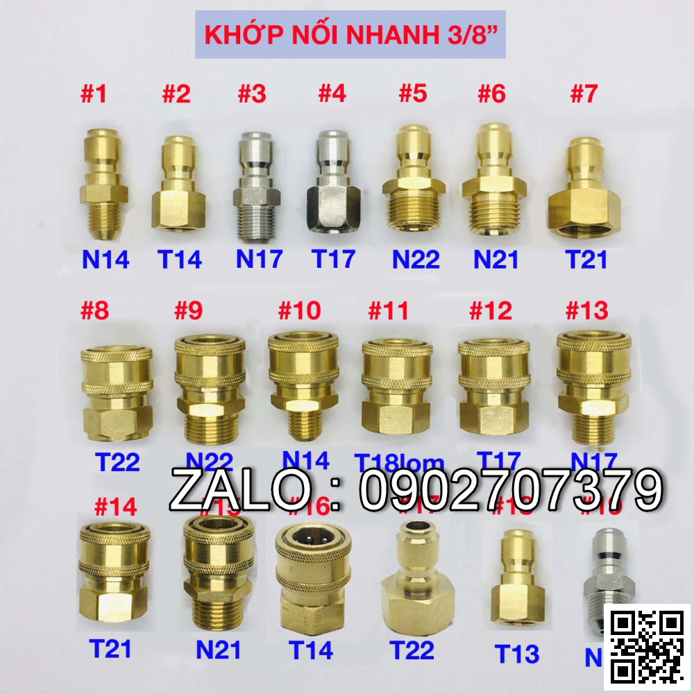 Khớp nối nhanh 3/8