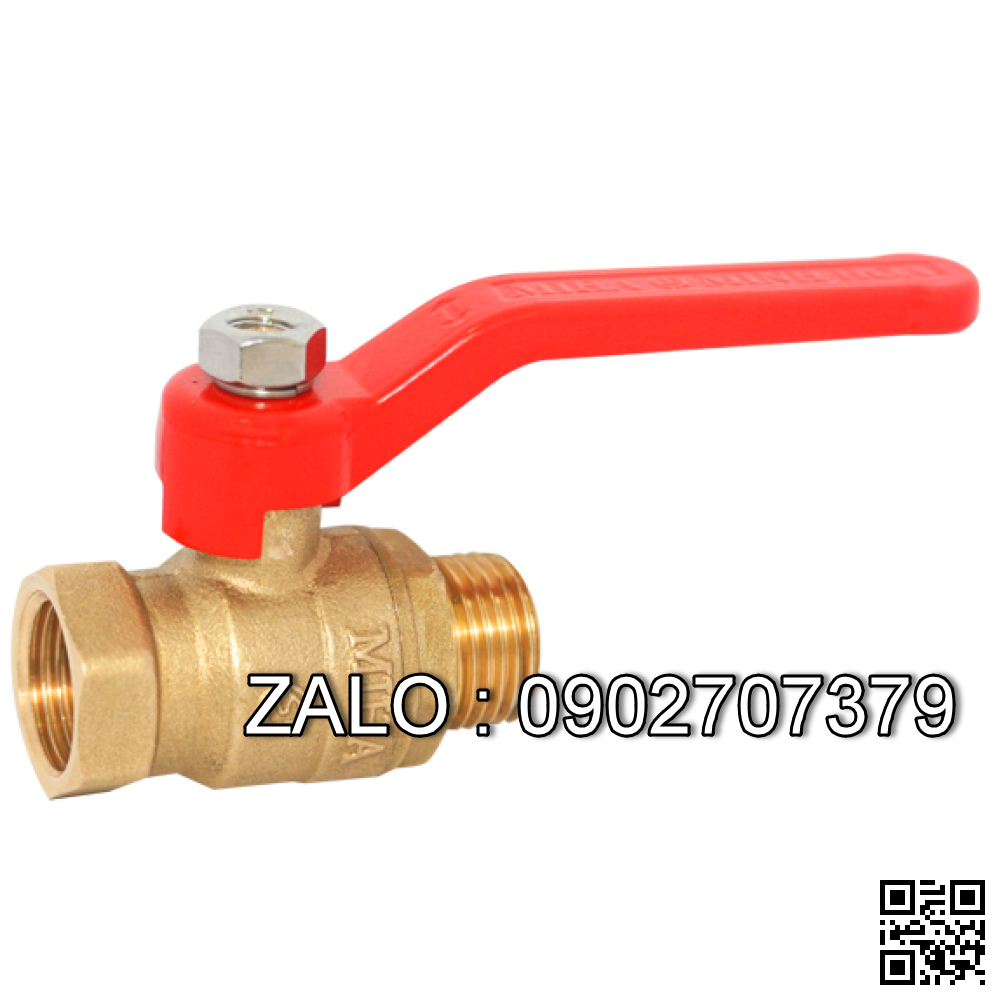 Van bi đồng tay gạt nối ren 5″