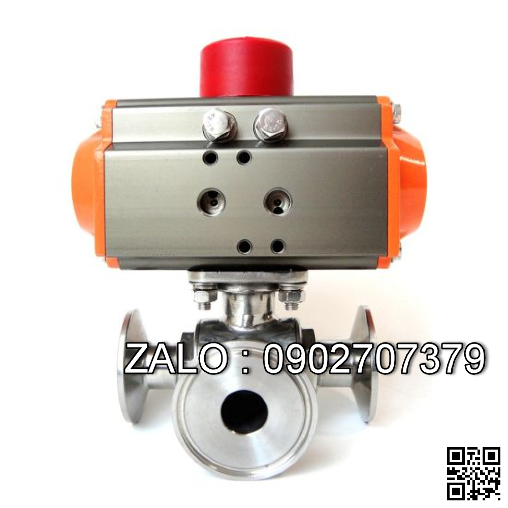 Van bi mặt bích Inox304 khí nén DN12