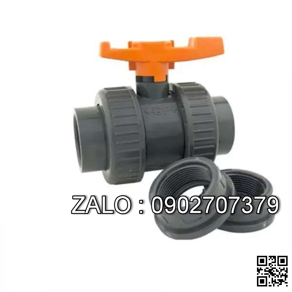 Van bi nhựa tay gạt rắc co sử dụng ống phi 110 Sunmax