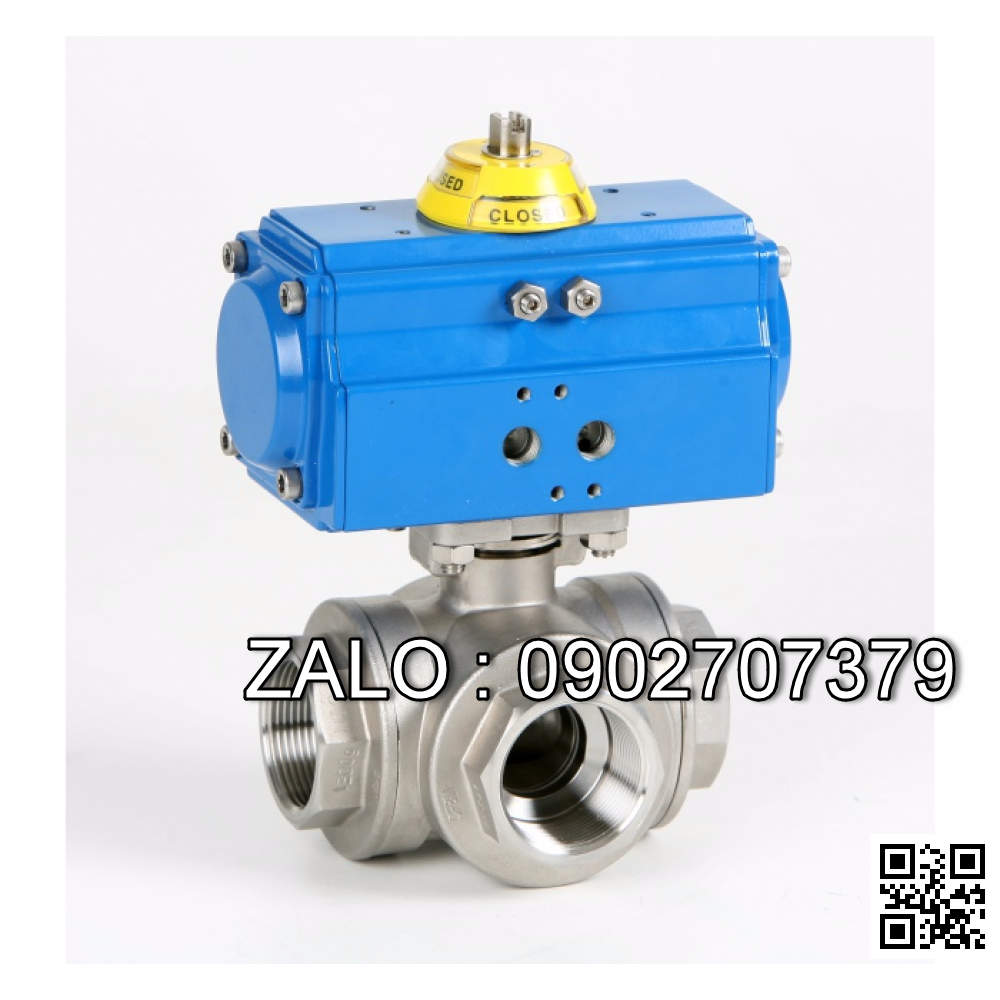 Van bi điện điều khiển gang lắp ren trong 2 ngã DN65