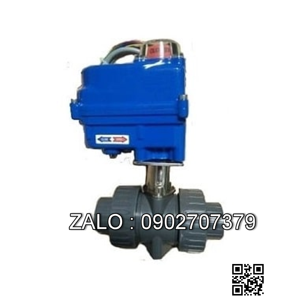 Van bi điện điều khiển nhựa lắp ren ngoài 2 ngã DN65