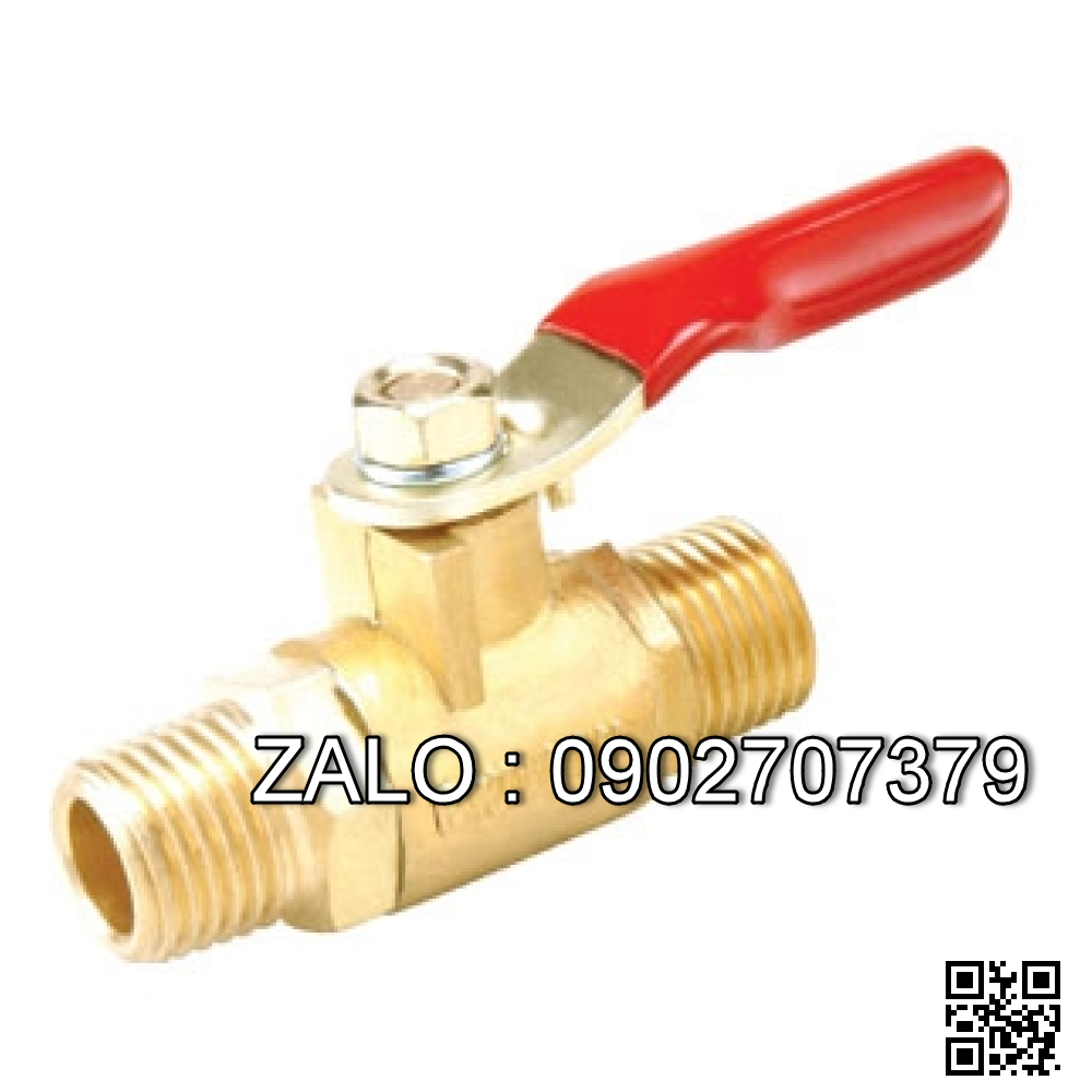Van bi đồng lắp ren ngoài 2 ngã DN80