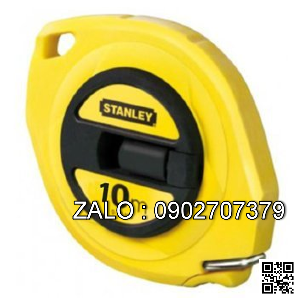 Thước dây Thép Stanley 10m vỏ nhựa nền
vàng 34-102N