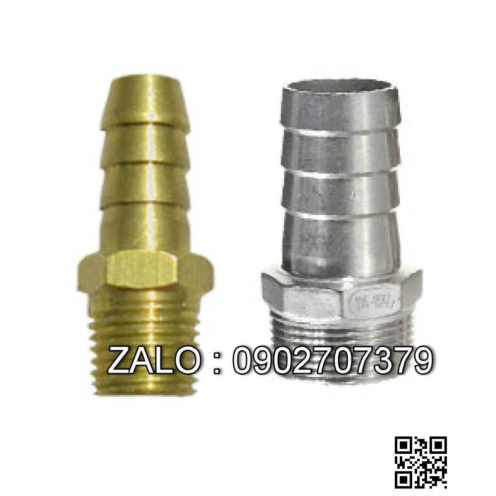 Nối đuôi chuột rắc-co thau ren trong 13mm - Nối ống OD10mm ( cấp khí argon vào máy )
