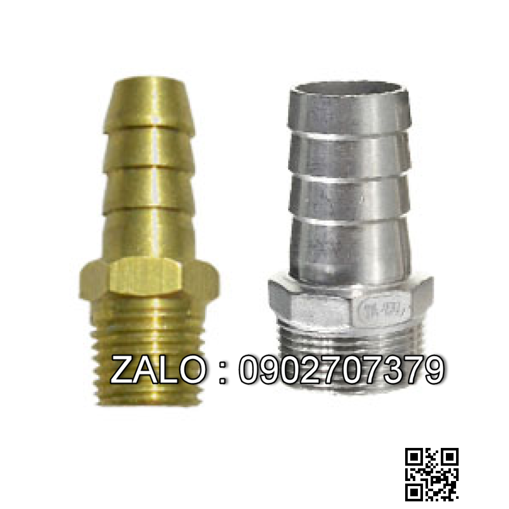 Nối đuôi chuột rắc-co thau ren trong 13mm - Nối ống OD6mm ( dẫn khí argon cho đuốc hàn )