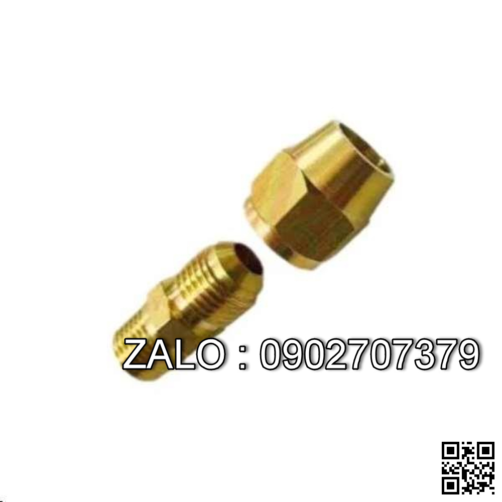 Nối ren ngoài lã ống đồng ( ren ngoài 9.6mm - lã ống 6mm )