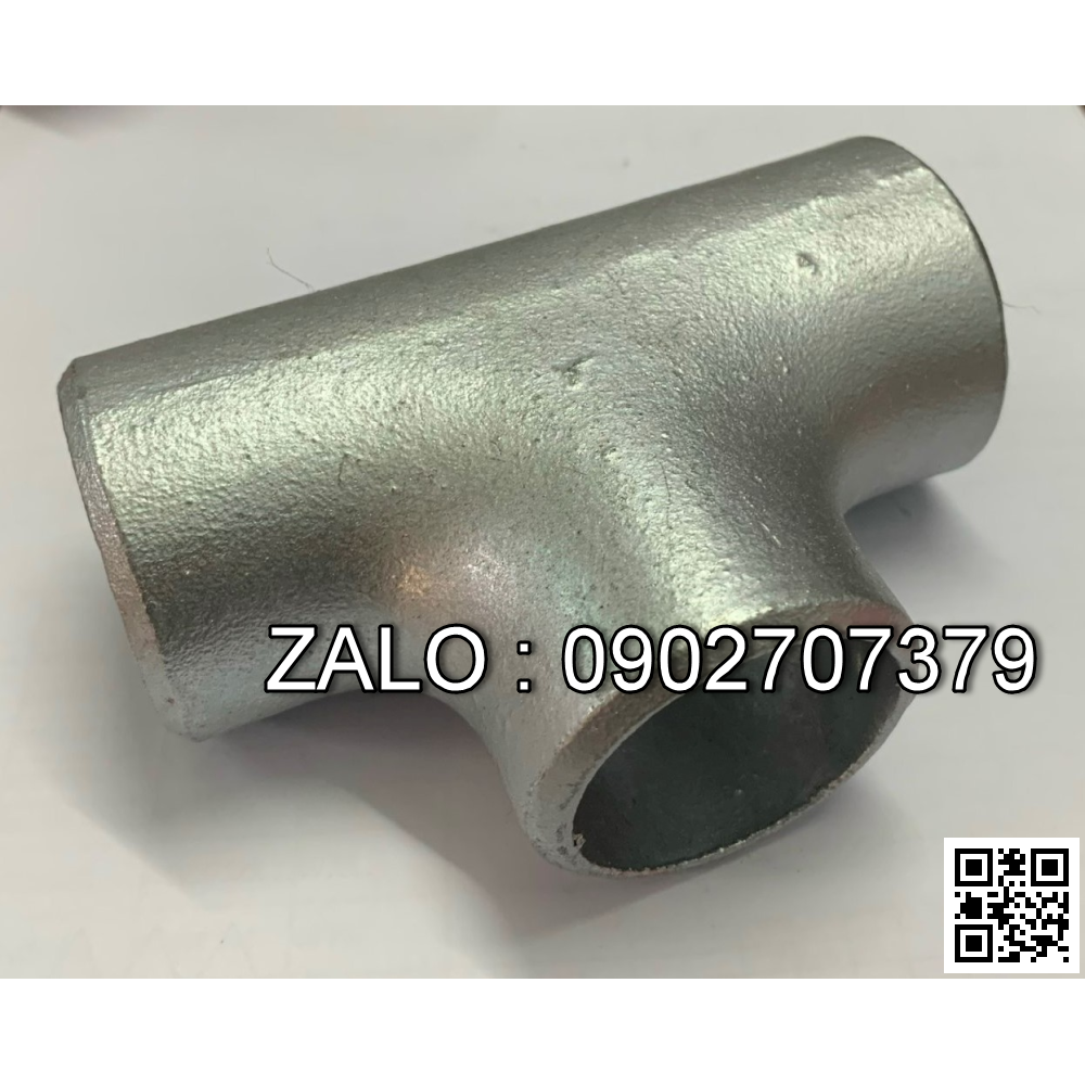 Tê hàn SCH40 mạ kẽm DN100