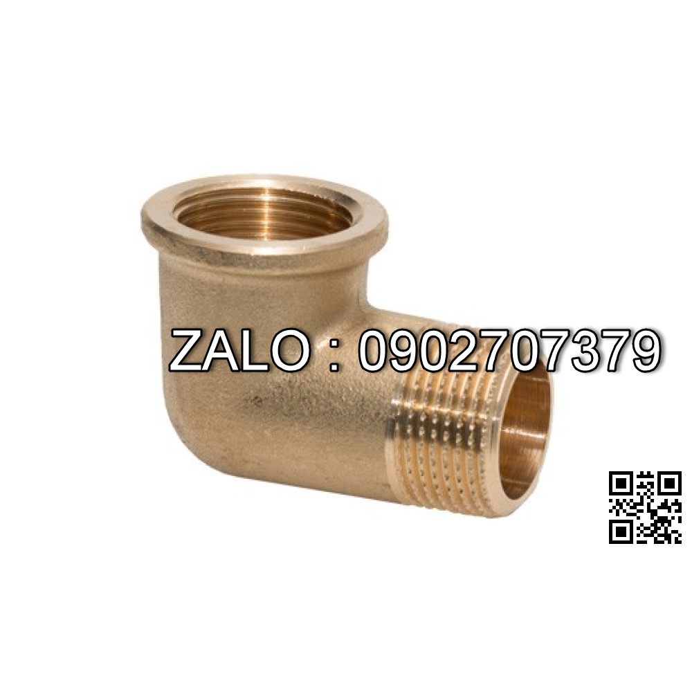 co góc 90 đồng ren ngoài , ren trong DN50
