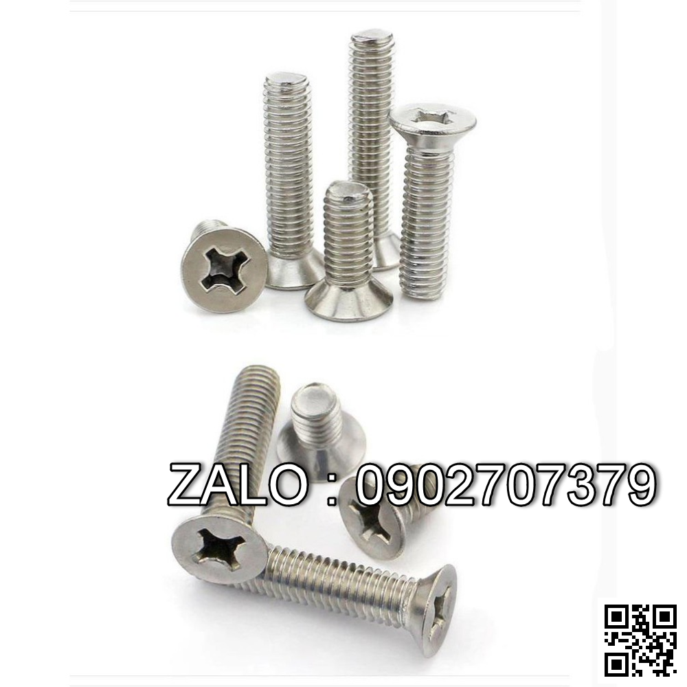 Bộ vít Inox đầu bằng inox 304 M1.6x3