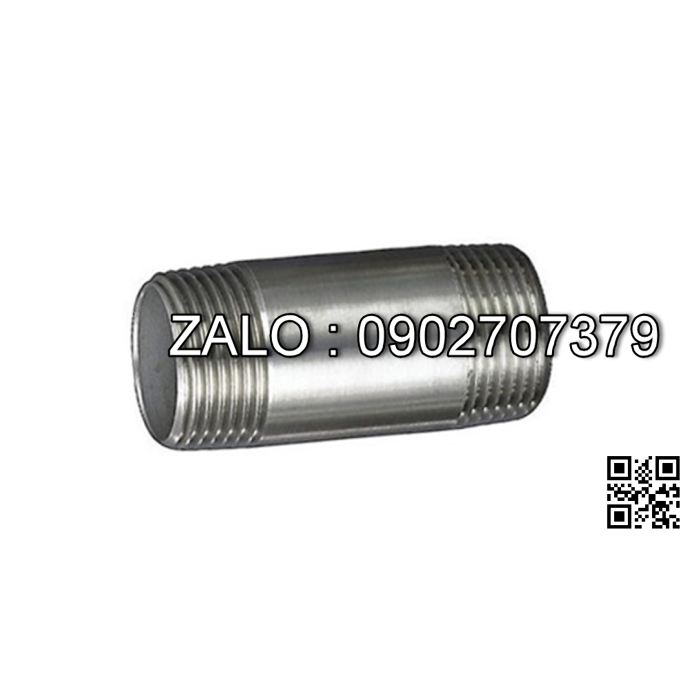 Ống nối 2 đầu nối răng 100mm Inox SUS304 DN10